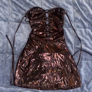 Bronze reflective dress